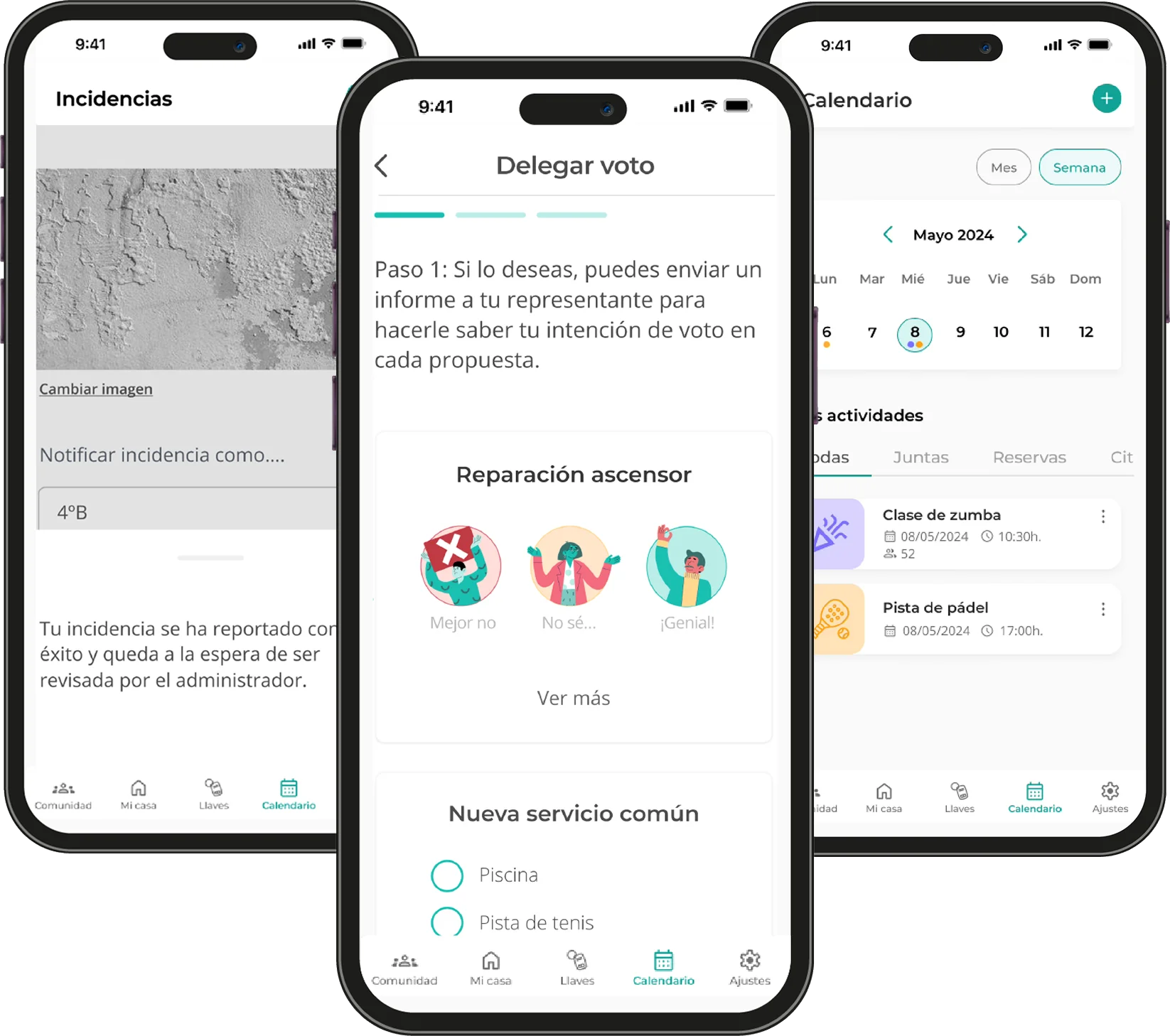 chica usando la app